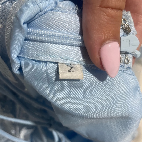 Light blue prom dress (right pictured) - Picture 3 of 7